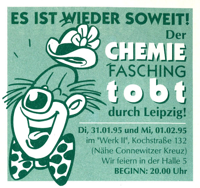 Der Chemiefasching tobt - Plakat 1995